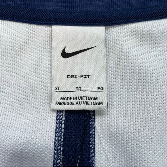 [XL] NIKE ENGLAND DRI-FIT Player Soccer Futbol Button-Up Cardigan Sweater Blue